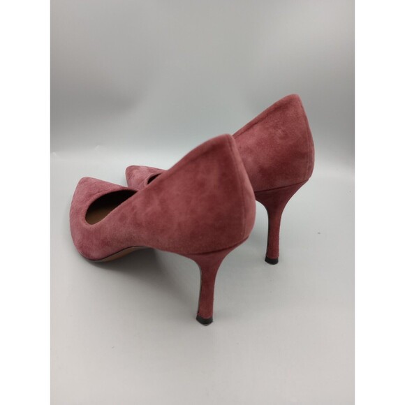DONALD J PILNER Women's Treva 085 Burgundy Suede Pumps High Heel Career 8.5 M - Picture 4 of 11